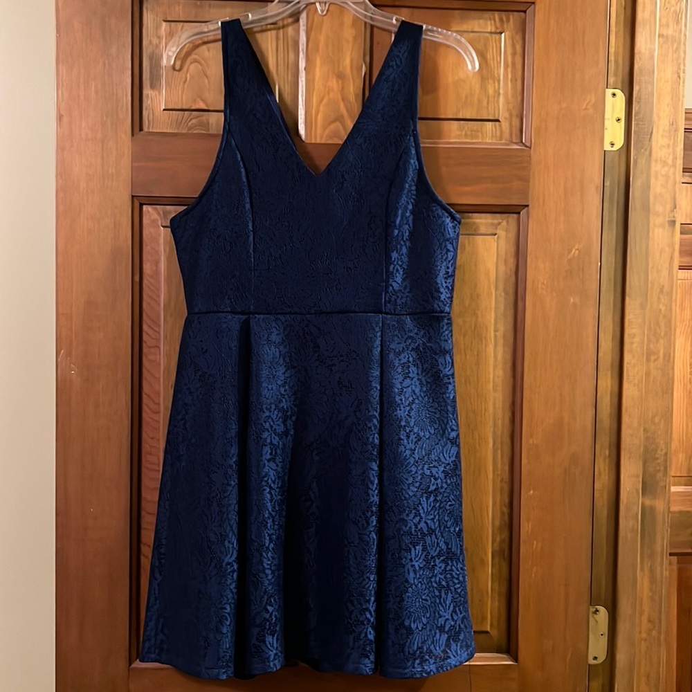 Francesca’s Women’s Large Navy Blue Dress NWT